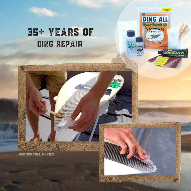 [Australia - AusPower] - Ding All 3 Oz (84ml) Super Epoxy Repair Kit for Small to Medium Size Epoxy and Polyester Surfboards Repairs 