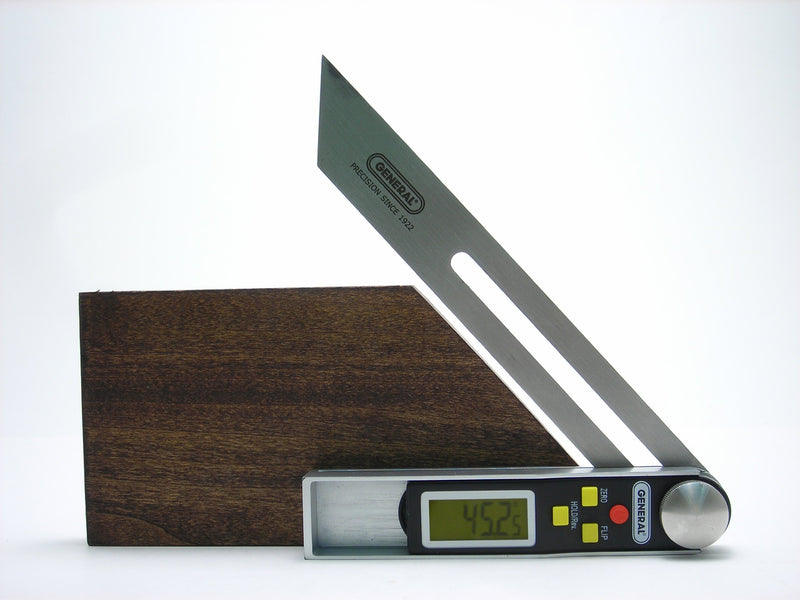 [Australia - AusPower] - General Tools T-Bevel Gauge & Protractor - Digital Angle Finder with Full LCD Display & 8" Stainless Steel Blade No Bubble Level 