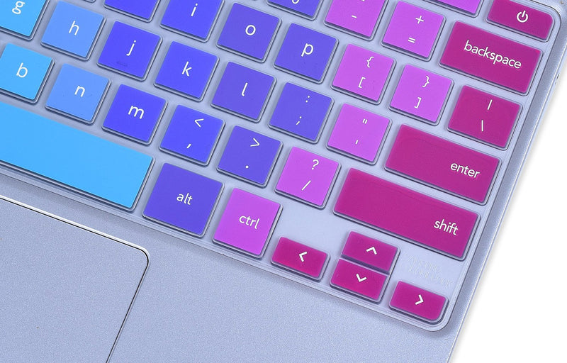[Australia - AusPower] - Colorful Keyboard Cover for 2020-2017 Samsung Chromebook 4 3 XE310XBA XE500C13 XE501C13 11.6/Chromebook 4 15.6" XE350XBA/Chromebook 2 XE500C12/Chromebook Plus V2 XE520QAB XE521QAB 12.2", Rainbow 