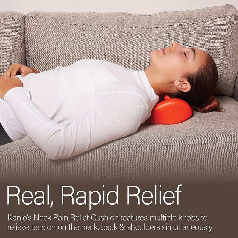 [Australia - AusPower] - Kanjo Acupressure Neck Pain Relief Cushion | Cervical Traction Device & Acupressure Cushion for Muscle Tension & Relaxation | Helps Relieve Neck & Shoulder Pain | FSA & HSA Eligible | Blue Original Neck Cushion - Blue 