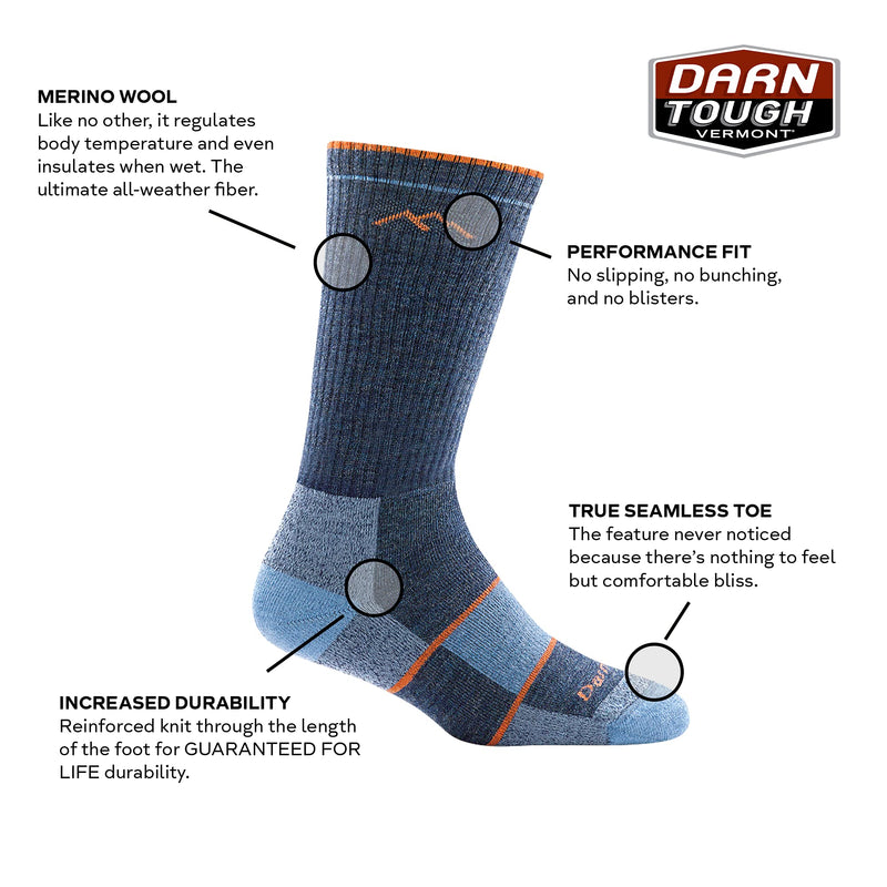 [Australia - AusPower] - Darn Tough Hike/Trek Full Cushion Boot Sock - Women's Small Slate 