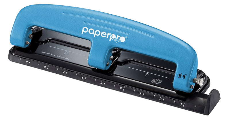[Australia - AusPower] - PaperPro inPRESS 12 Reduced Effort 3-Hole Punch, 12 Sheets, Blue (2103) 