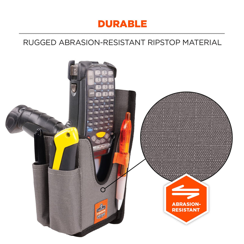 [Australia - AusPower] - Ergodyne Squids 5540 Barcode Scanner Holster Pouch for Gun Grip Mobile Computers, Holder for Handheld Bar Code Scanners, Belt Loop Attachment Large Handheld Barcode Scanner Holster with Belt Loop 