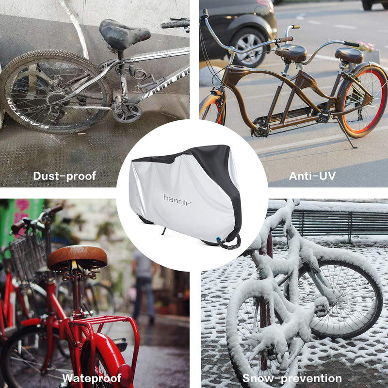 [Australia - AusPower] - Bike Cover,Waterproof Outdoor Bicycle Cover Anti Dust Rain Snow UV, Bike Rain Cover for Mountain, Road & Heavy Duty Bikes with Lock Holes & Storage Bag 