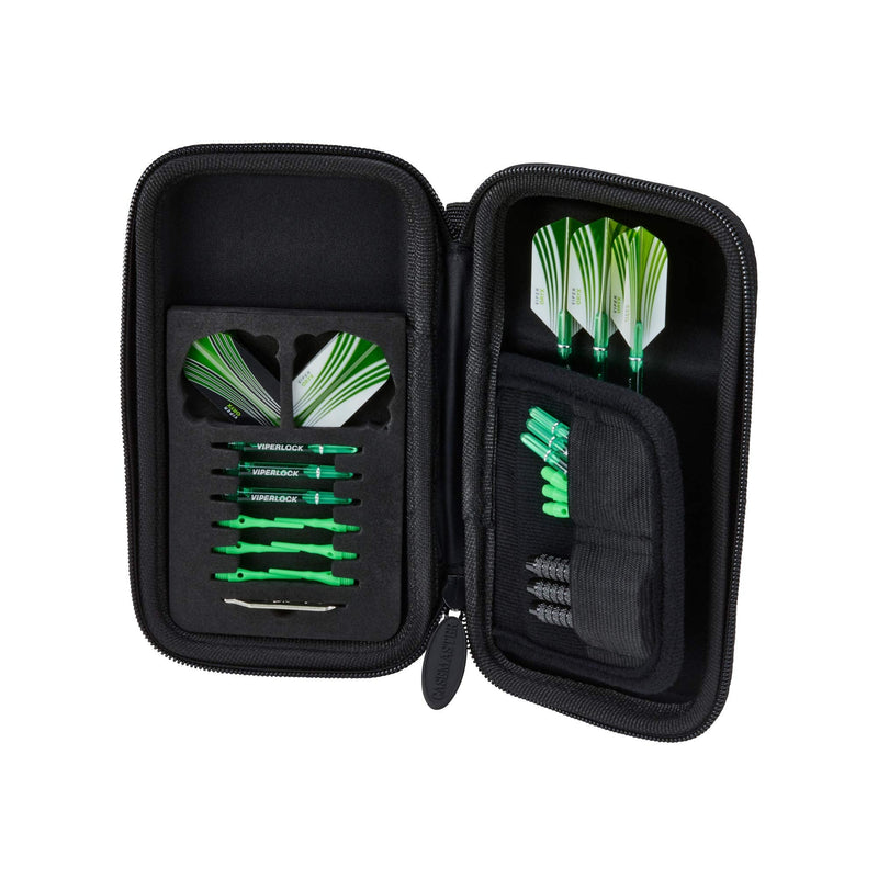 [Australia - AusPower] - Casemaster Sport Dart Case, Hold One Set of Darts and Features Built-in Storage for Flights, Tips and Shafts Black 