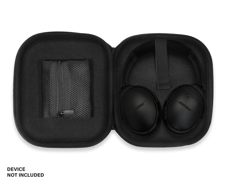[Australia - AusPower] - CaseSack Headphone Case for Bose QuietComfort QC45, QC35II, QC35, QC25, QC15, QC3, QC2, Around-Ear AE2w, AE2i, AE2, TP-1, SoundLink On-Ear, OE, OE2, OE2i Black 