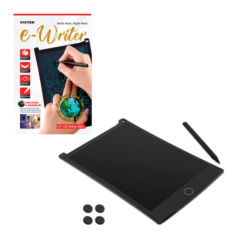 [Australia - AusPower] - Viotek LCD Writing Tablet - 8.5” Writing Surface with Viotek Eye-Guard Technology, Comes with Stylus and Stylus Holder, Lightweight, Green Ink Markings, 4 Magnets 