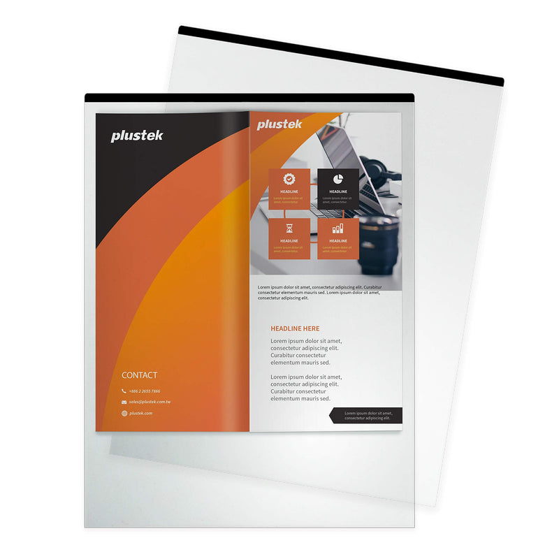 [Australia - AusPower] - Plustek A4 / Letter Size Document Carrier Sheets (Pack of 5) - Protects Fragile Paper and A3 Size Document by Folding… 