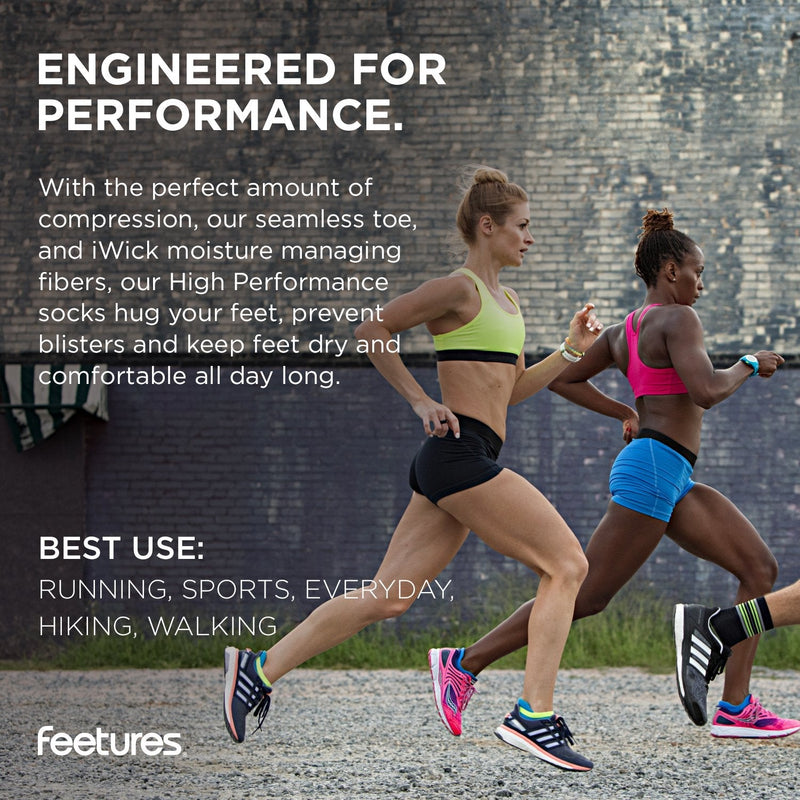 [Australia - AusPower] - Feetures High Performance Cushion No Show Tab Solid- Running Socks for Men & Women, Athletic Ankle Socks, Moisture Wicking Small Heather Gray 