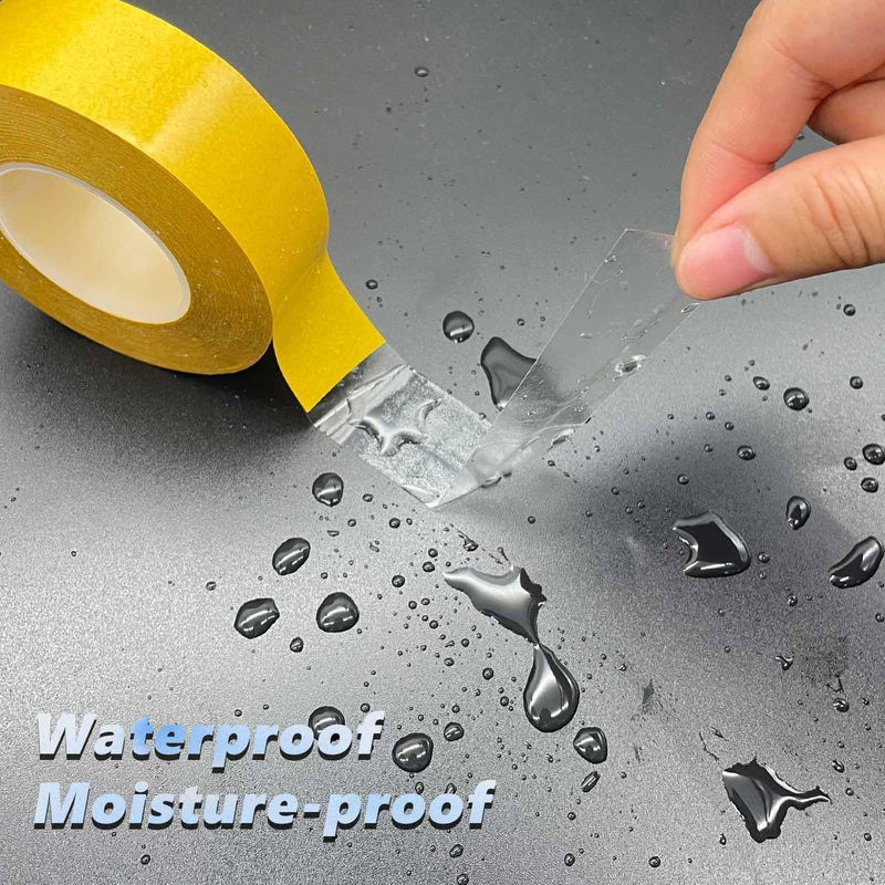 [Australia - AusPower] - YLTOLOO Double Sided Tape Heavy Duty, 2â€ x 66ft Ultra-Thin Clear Two Sided Tape, Strong Adhesive Mounting Tape for Arts & Crafts, Fix Carpet, Clothes, Woodworking, Photos, Scrapbook 2" 