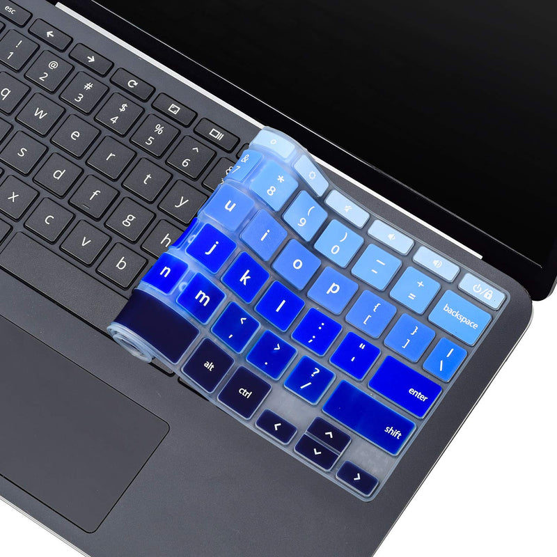 [Australia - AusPower] - Keyboard Cover for HP Chromebook 11A G8 11.6",2020 HP Chromebook 11 11a-na0010nr/21nr/30nr/40nr/50nr/60nr,HP Chromebook X360 12b-ca0010nr,HP Chromebook x360 11 G3 EE Laptop Protective Accessories Ombre Blue6S 