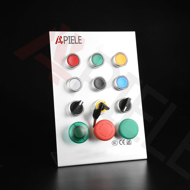 [Australia - AusPower] - APIELE 22mm Key Switch 440V 10A 1NO1NC Maintained (2 Position, Latching) 2 Position Latching Type 