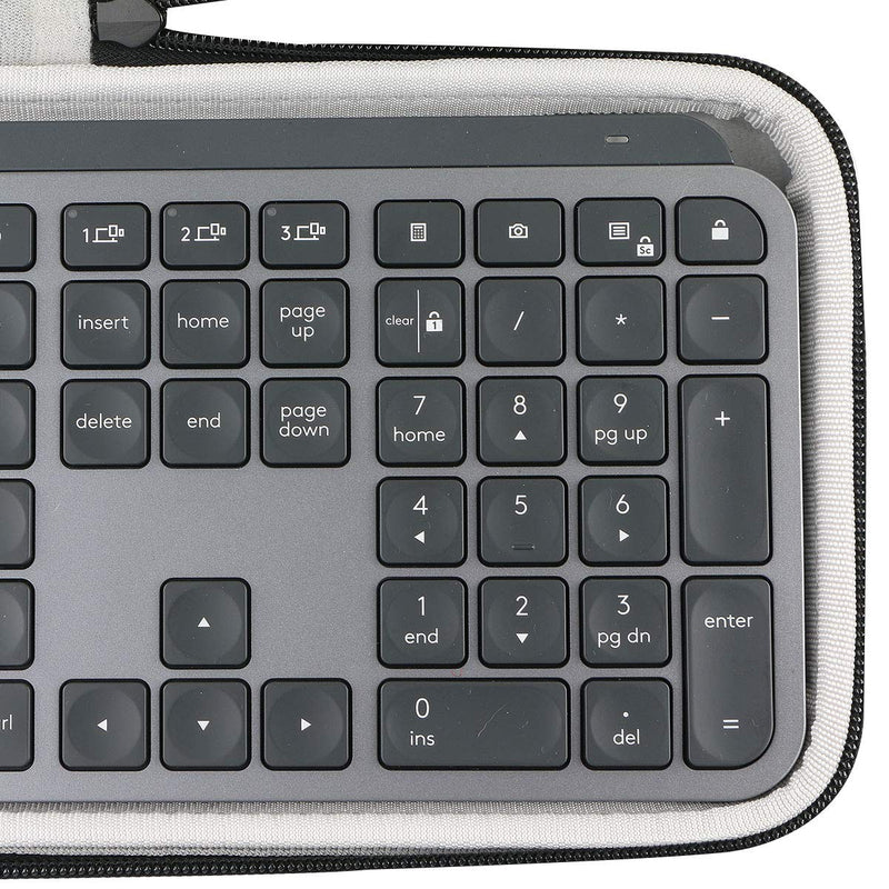[Australia - AusPower] - Khanka Hard Travel Case Replacement for Logitech MX Keys Advanced Wireless Illuminated Keyboard Graphite,Case Only 