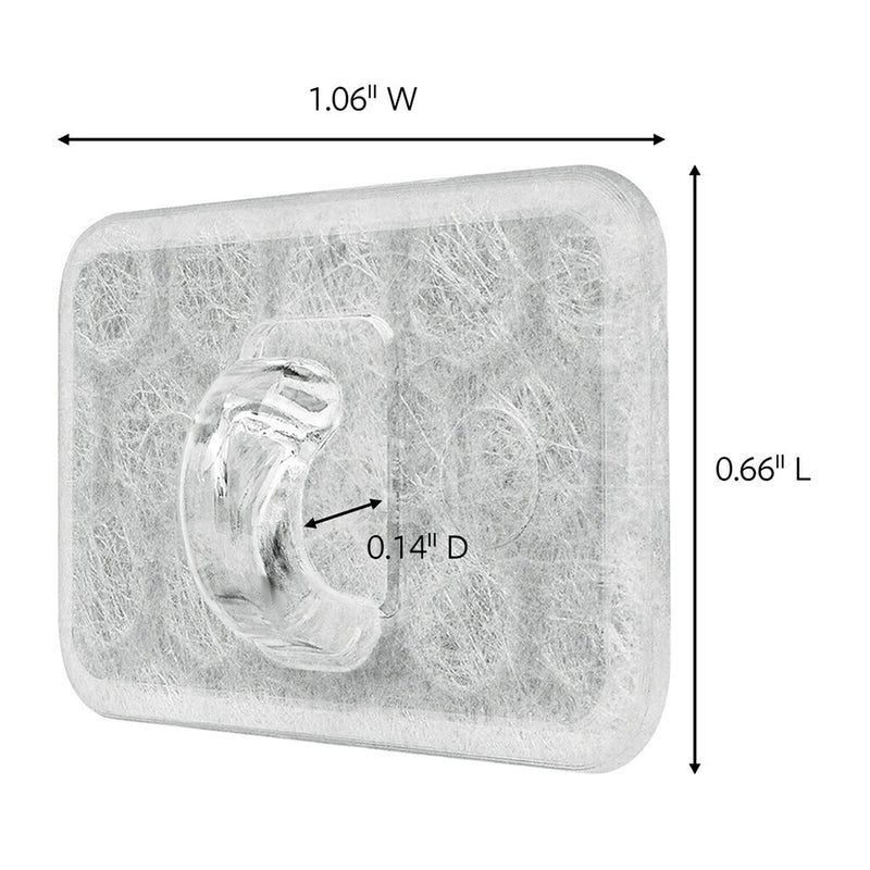 [Australia - AusPower] - Command AD846CLR-36NA Repositionable Silver Circle Hooks Hardware, 36 Mini Clips, Clear 