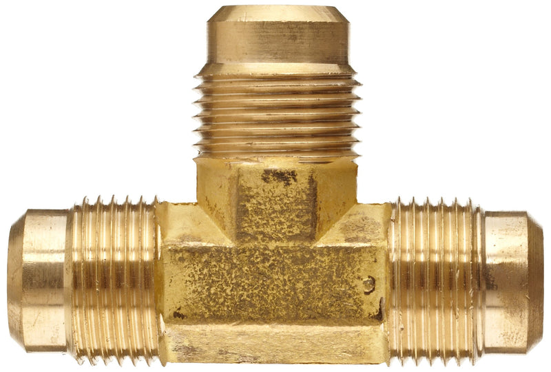 [Australia - AusPower] - Anderson Metals Brass Tube Fitting, Flare Tee, 1/2" x 1/2" x 1/2" Flare,54044-08 