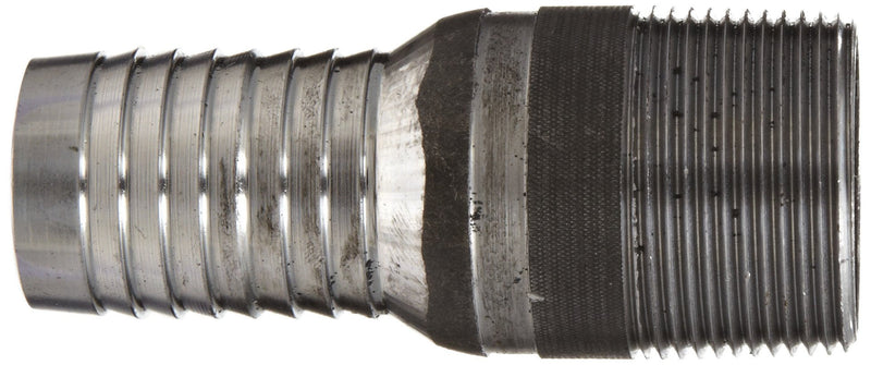 [Australia - AusPower] - Dixon BST15 Brass Hose Fitting, King Combination Nipple Threaded End with No Knurl, 1-1/4" NPT Male x 1-1/4" Hose ID Barbed 1-1/4"-11-1/2 NPT Male x 1-1/4" Hose ID Barbed 