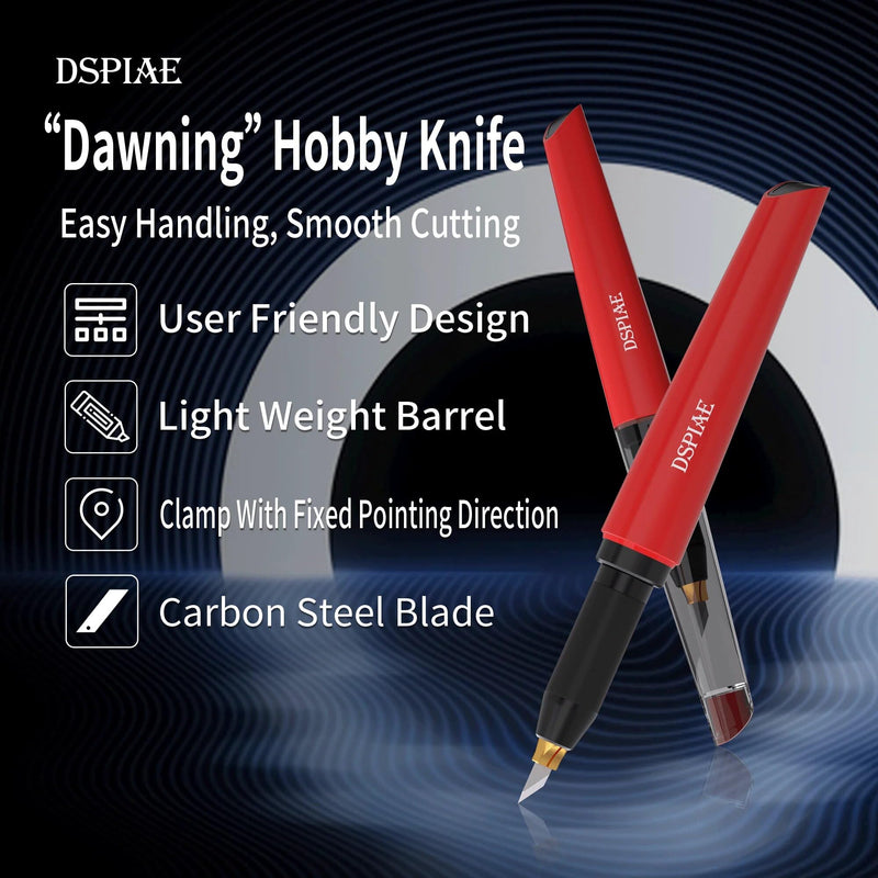 [Australia - AusPower] - DSPIAE Hobby Knife Set - WITH 20 BLADES - Precision Hobby Knife 6.14 inch 