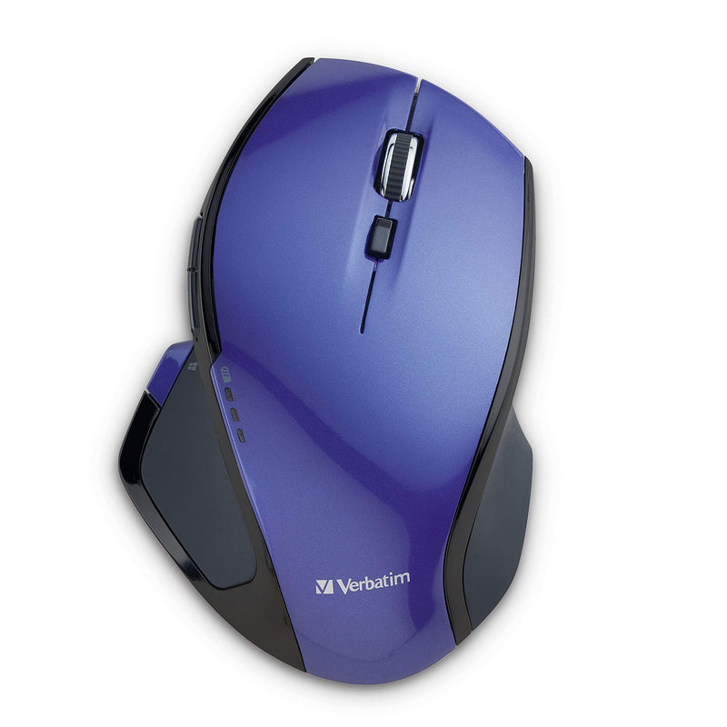 [Australia - AusPower] - Verbatim 2.4G Wireless 8-Button LED Ergonomic Deluxe Mouse - Computer Mouse with Nano Receiver for Mac and PC - Purple 