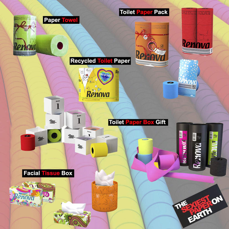 [Australia - AusPower] - Renova 2 Ply Double Faced Red Label Paper Kitchen Towel, Yellow 