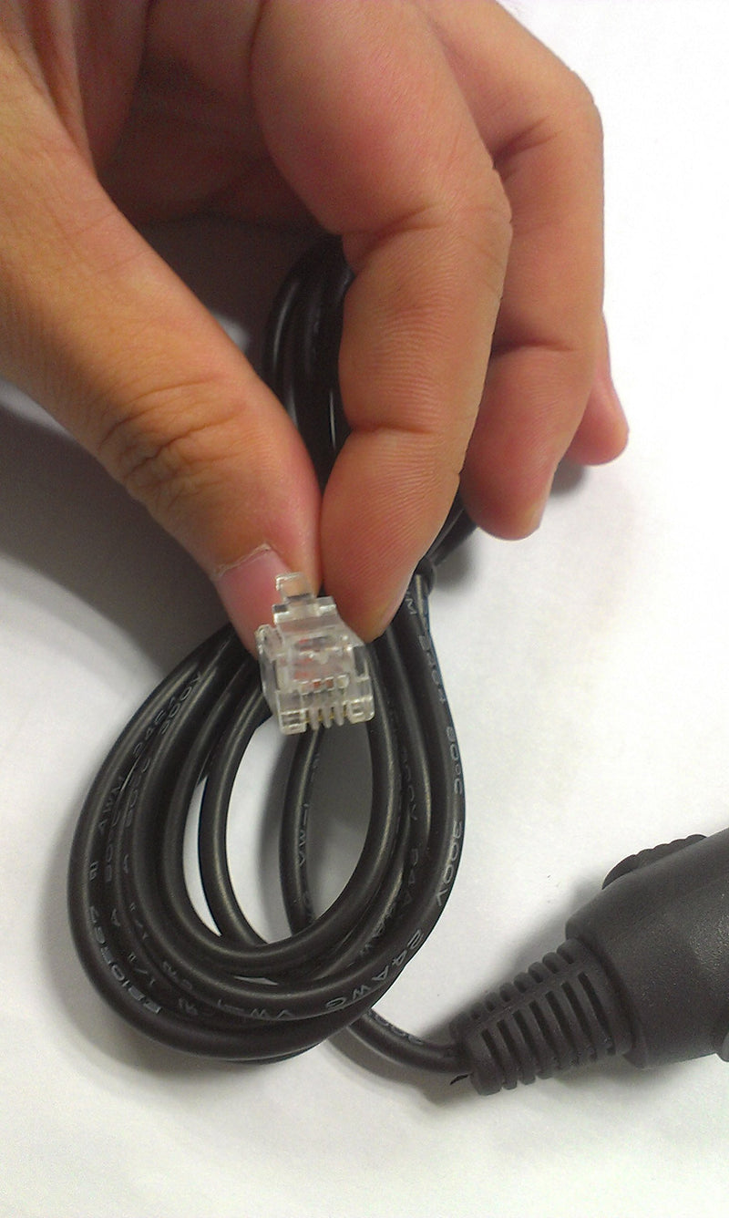 [Australia - AusPower] - Stellar-Deals Phone Style Cord for Escort & Beltronics Radar Detector Straight Power Cord 6ft Long 