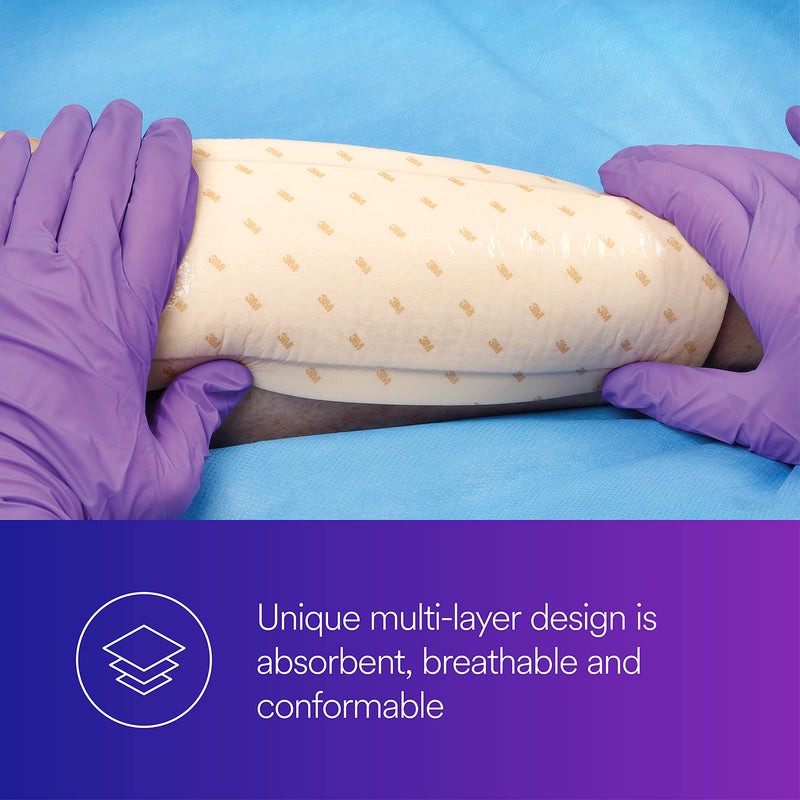 [Australia - AusPower] - 3M™ Tegaderm™ High Performance Foam Non-Adhesive Dressing 90601, Square, 4" x 4" 