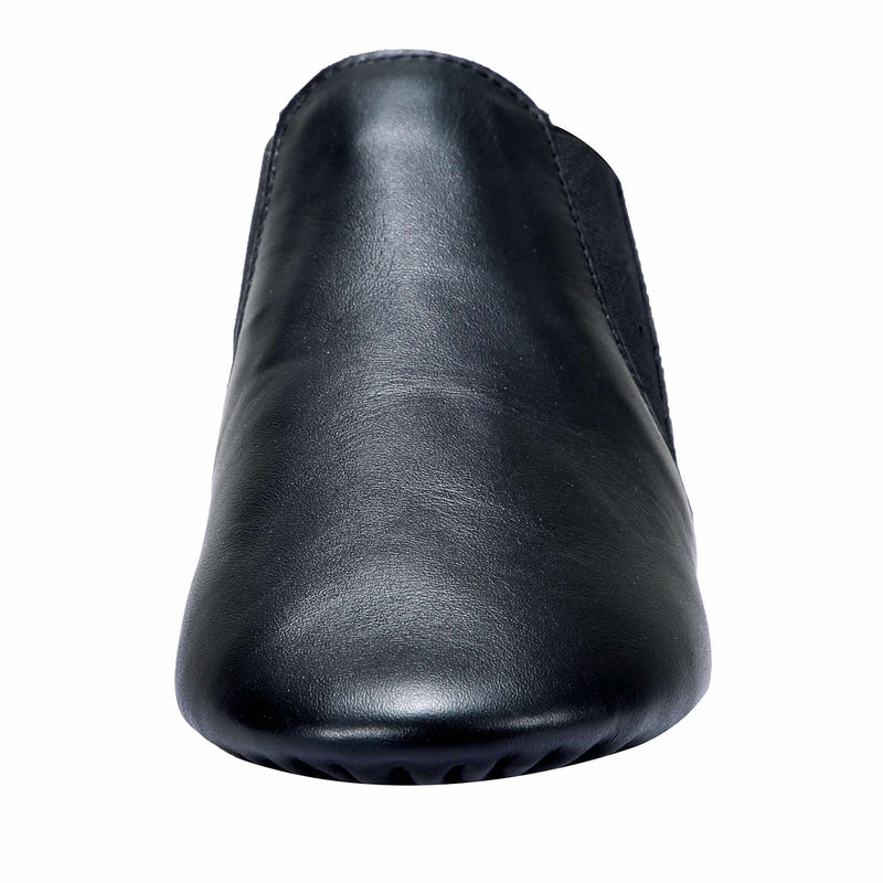 [Australia - AusPower] - Dynadans Jazz Shoe Leather Slip On with Elastics (Big Kid/Little Kid/Toddler) 7 Toddler Black 