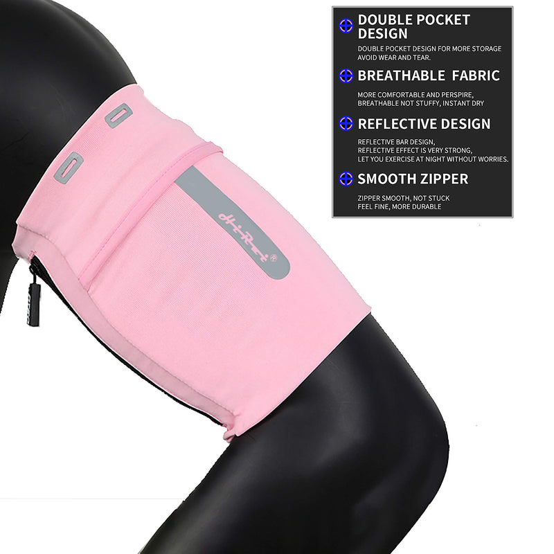 [Australia - AusPower] - HiRui Running Armband Sleeve Universal Sports Armband Cell Phone Holder Armband for Exercise Workout, Compatible with iPhone 12/12Pro/Mini iPhone 11/11Pro Samsung Galaxy All Phones (M, Pink) M 