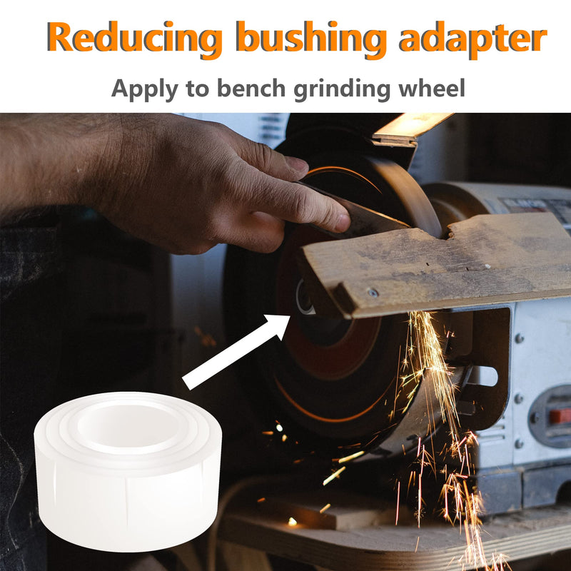 [Australia - AusPower] - Reducing Bushing Adapters for Bench Grinding Wheels 8 PCS(2 Sets) Arbor Adapters 3/4" Thick from 1-1/4" to 1", 3/4", 5/8" 2 sets 3/4" Thick 