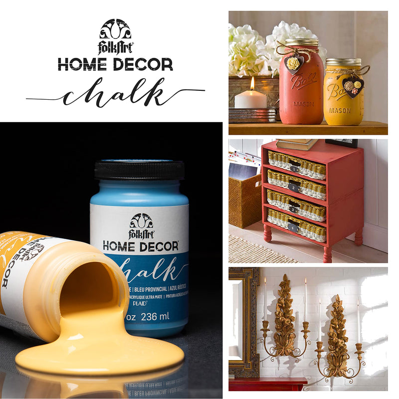 [Australia - AusPower] - FolkArt, Antique Green Assorted Home Décor 8 fl oz / 236 ml Acrylic Chalk Paint For Easy To Apply DIY Arts And Crafts, Ultra Matte Finish, 11961 