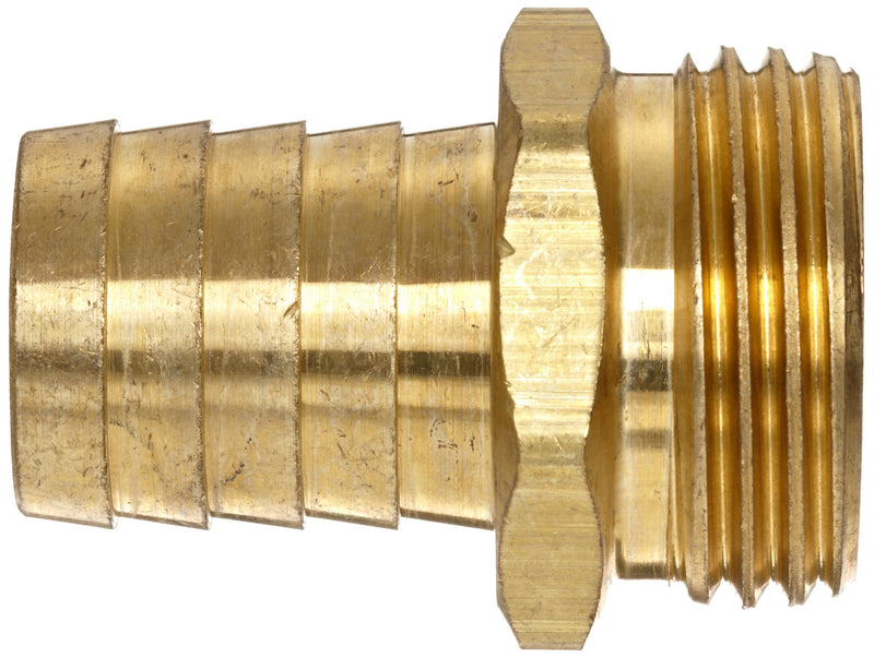 [Australia - AusPower] - Anderson Metals Brass Garden Hose Fitting, Connector, 1/2" Barb x 3/4" Male Hose 1/2" Barb x 3/4" GHT Male 