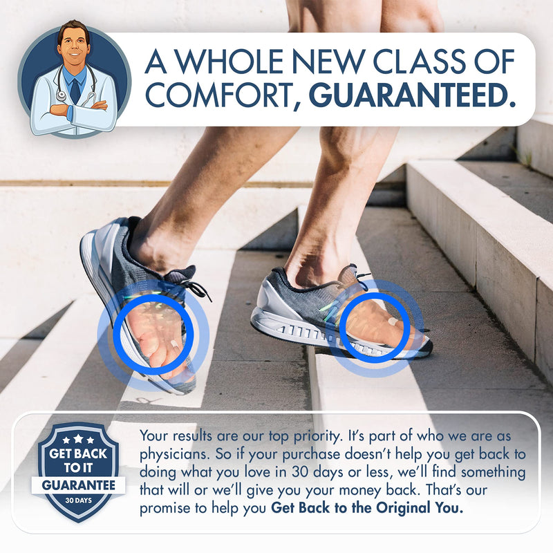 [Australia - AusPower] - Dr. Frederick's Original Metatarsal Pads Plus - 25% More Cushioning - 4 Pieces - Foot Pads for Women & Men 