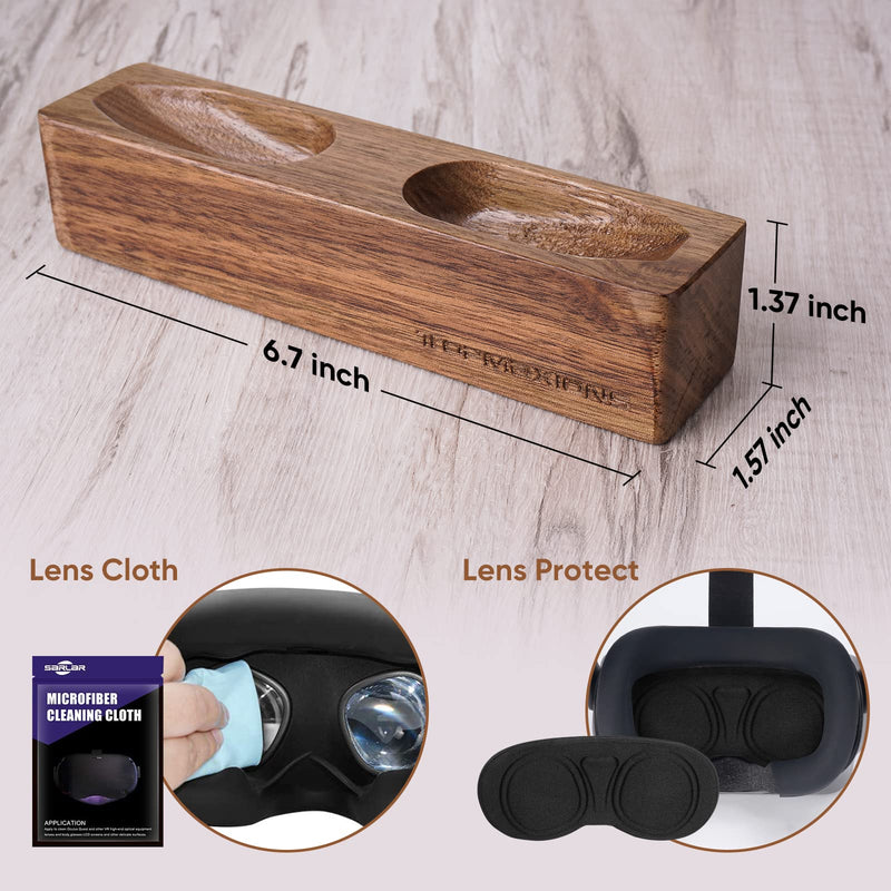 [Australia - AusPower] - Topmaxions Design Index Controller Dock, Advanced Wooden Charger for Valve Index VR Controller(Not Include Cable) 