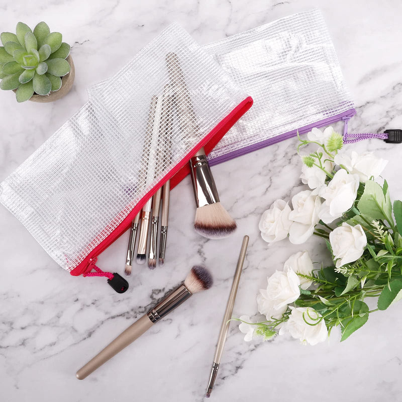 [Australia - AusPower] - EOOUT 20pcs Zipper Pencil Pouch, Pencil Case Bulk Pencil Bags, 10 Colors, 9.5×4.5 Inches, for Bills, Cosmetics, Travel Storage, School and Office Supplies Organization 
