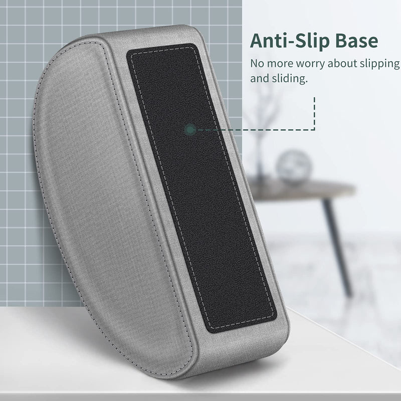 [Australia - AusPower] - Remote Control Holder with 5 Compartments, KENOBEE Anti-slip Desktop Caddy Storage Organizer for Remote Controllers, Office Supplies, Makeup Brush, Media Accessories, Denim Gray Z-Denim Gray 