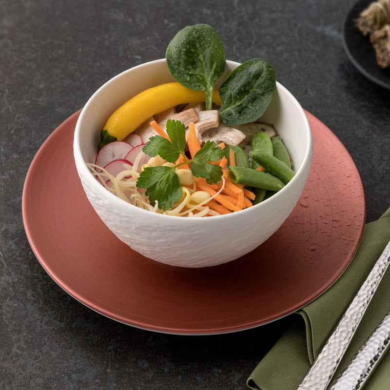 [Australia - AusPower] - Villeroy & Boch Manufacture Rock Blanc Rice Bowl, 20.25, Premium Porcelain, White 