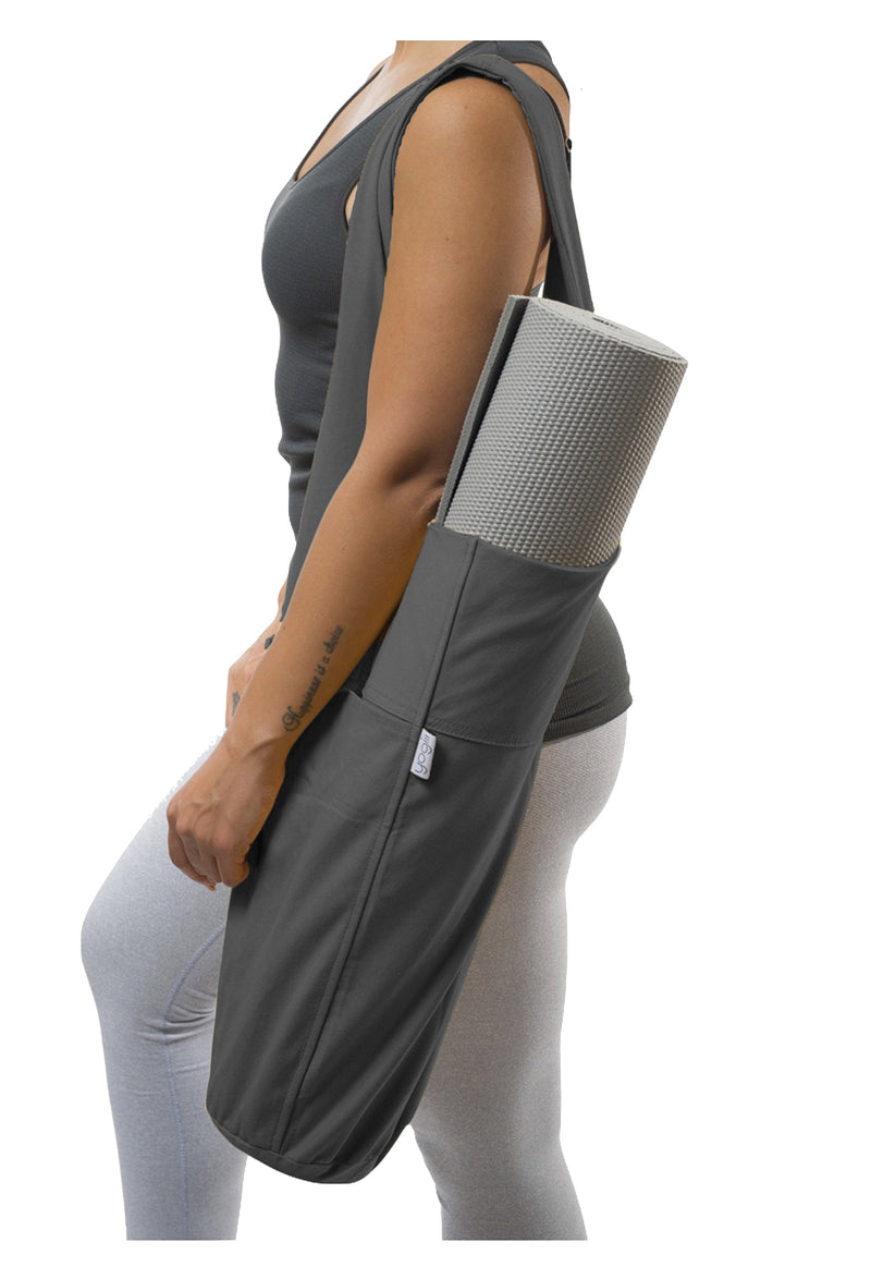 [Australia - AusPower] - Yogiii Yoga Mat Bag | The Original YogiiiTote | Yoga Mat Tote Sling Carrier with Large Side Pocket & Zipper Pocket | Fits Most Size Mats 