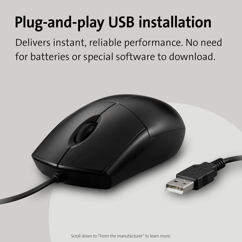 [Australia - AusPower] - Kensington Pro Fit Washable Wired Mouse (K70315WW) 