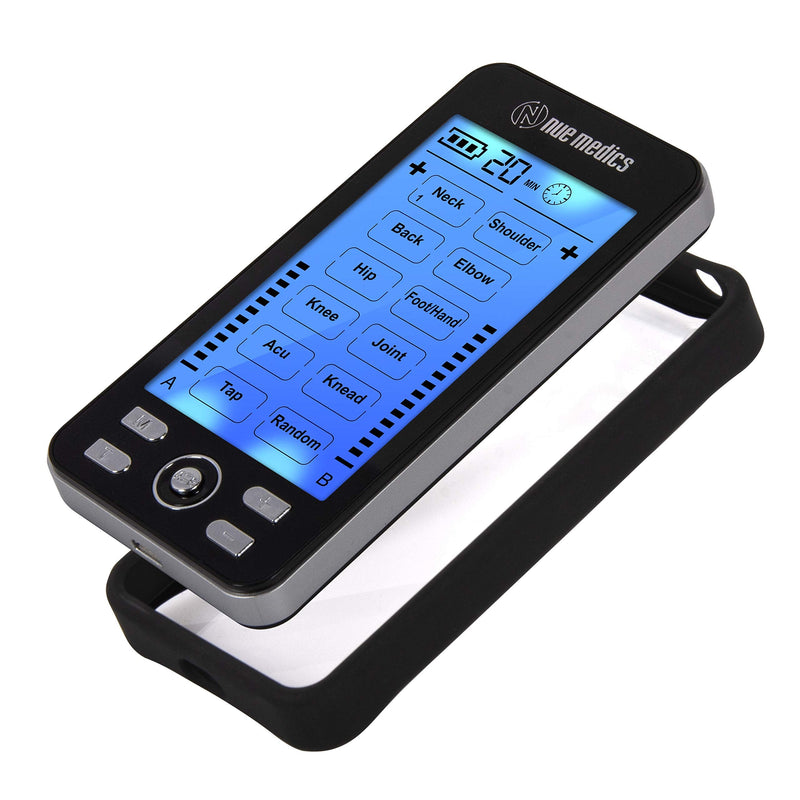 [Australia - AusPower] - Tens Unit Muscle Stimulator Rechargeable Tens EMS Device Machine with Constant Mode Electronic Pulse Massager for Pain Relief [Newest Model] with Snap On Case 