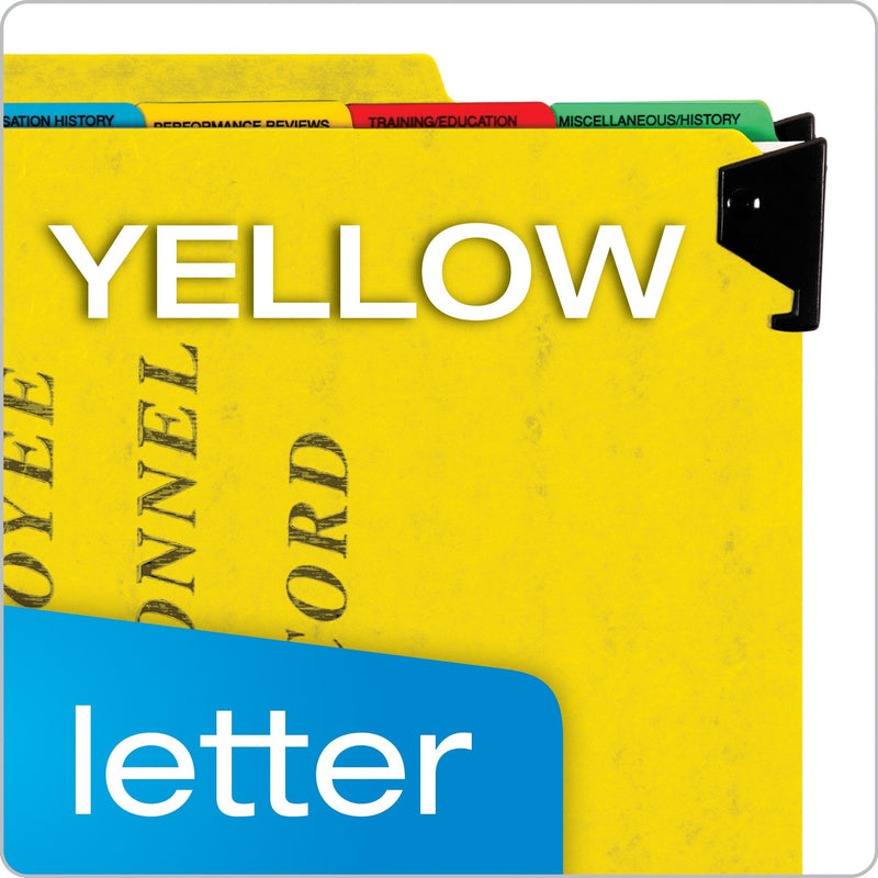 [Australia - AusPower] - Pendaflex SER2YEL Personnel Folders, 1/3 Cut Hanging Top Tab, Letter, Yellow 