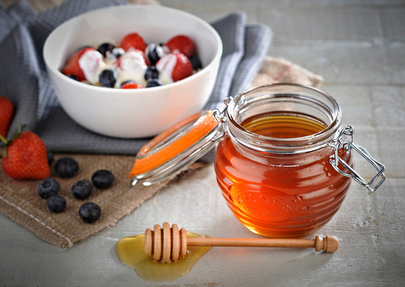 [Australia - AusPower] - Kilner Honey Pot With Dipper, 13.5 Fluid Ounces 