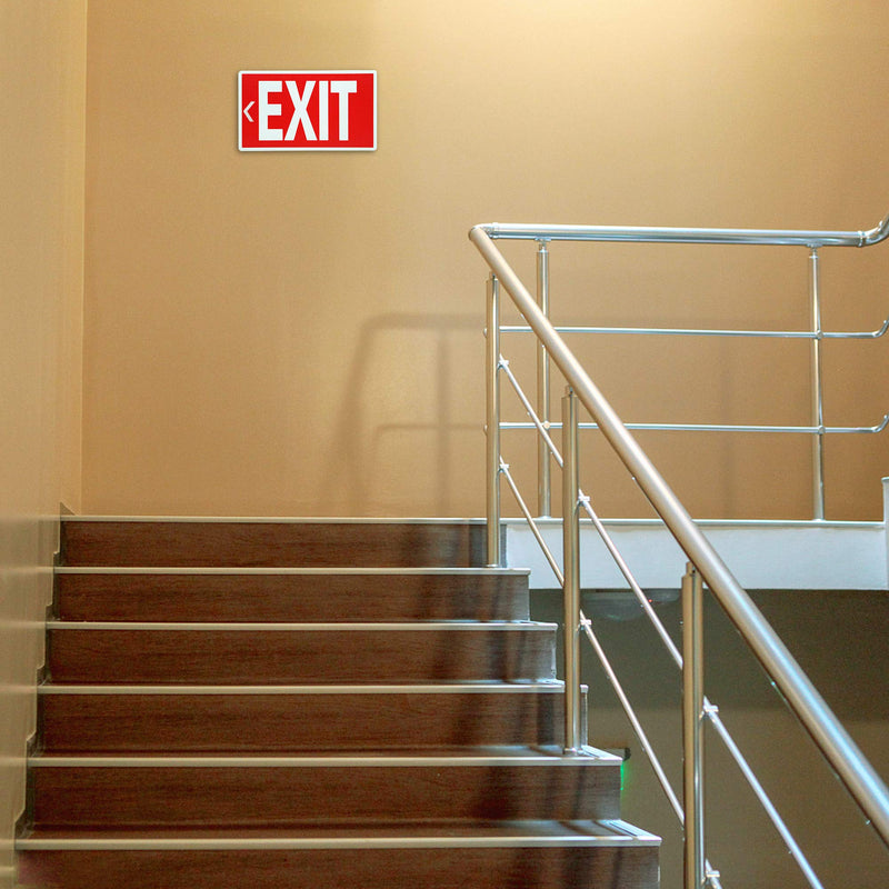 [Australia - AusPower] - EXIT Signs Glow In The Dark EXIT Decals 3 Pack 12"x7" EXIT Photoluminescent Signs Stickers, Glows For Up To 8 Hours 