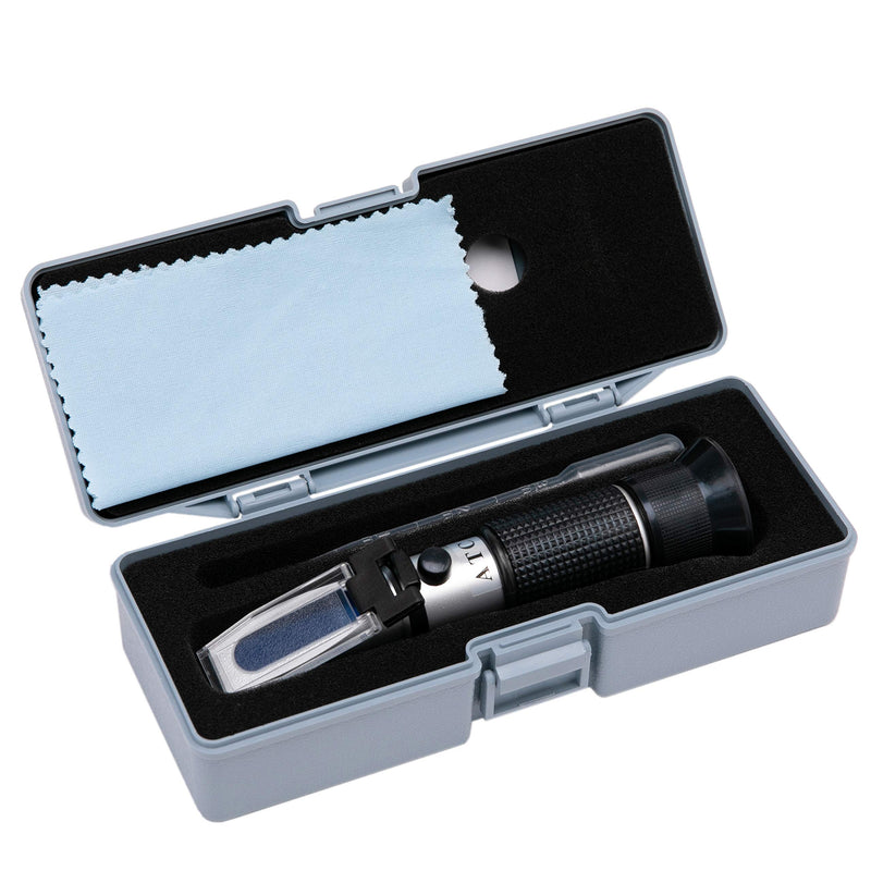 [Australia - AusPower] - Beslands Refractometer for Grape Wine Brewing, 0-40% Brix & 0-25% vol Alcohol Dual Scale with ATC, Measuring Sugar Content in Original Grape Juice and Predicting Wine Alcohol Degree 