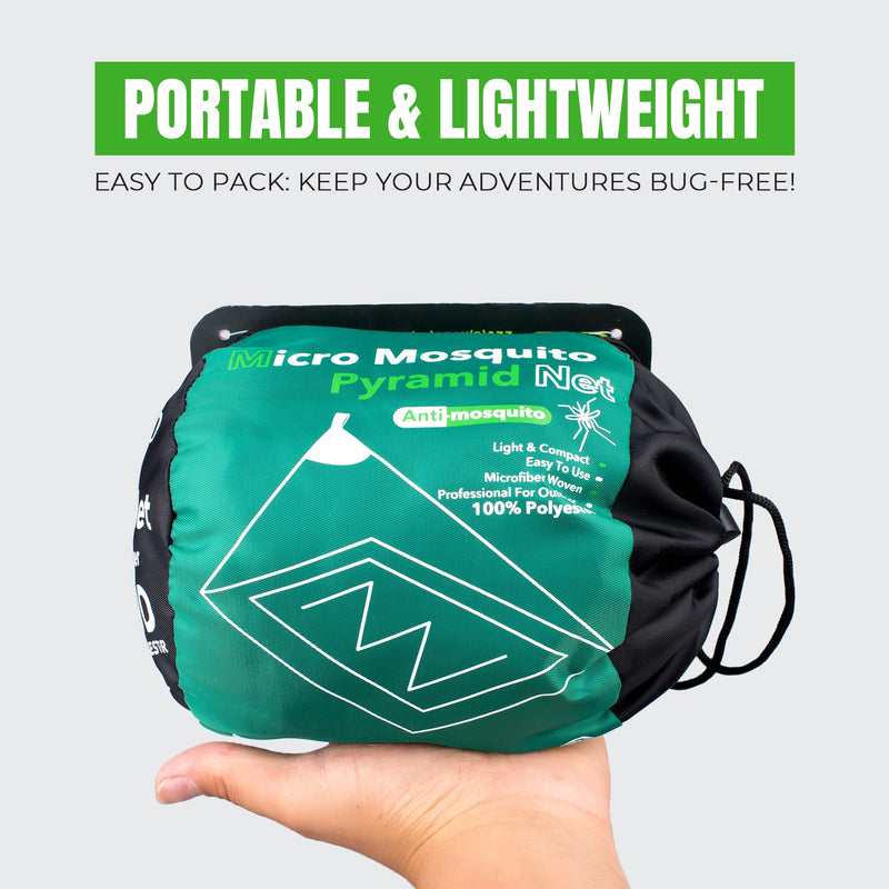 [Australia - AusPower] - MEKKAPRO Mosquito Camping Insect Net with Carry Bag, Compact and Lightweight, Fits Sleeping Bags, Bed, Tent (Single) 1 Count (Pack of 1) 