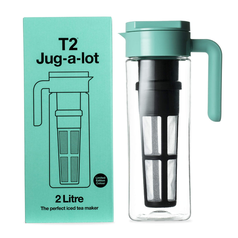 [Australia - AusPower] - T2 Tea Jug-A-Lot Iced Tea Jug , BPA Free, with Removable Infuser, 2.0L Aqua 
