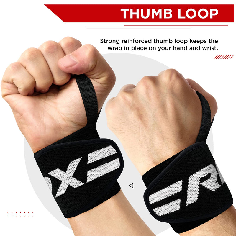 [Australia - AusPower] - RDX Weight Lifting Wrist Wraps Support, IPL USPA Approved, Elasticated 18” Cotton Straps, Thumb Loop Powerlifting Bodybuilding Fitness Strength Gym Training Workout, Gymnastics Calisthenics, Men Women Green Standard 