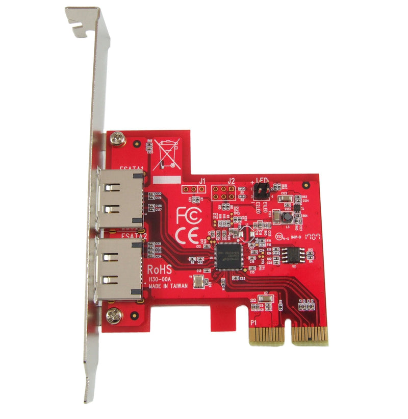 [Australia - AusPower] - Ableconn PEX-SA130 2-Port eSATA III 6Gbps PCI Express Two Lanes Host Adapter Card - AHCI Port-Multiplier PCIe 2.0 x2 Controller Card - ASMedia ASM1062 Chipset 2x eSATA III w 2x PM [ASM1062] 