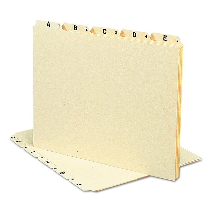 [Australia - AusPower] - Smead Heavyweight File Guides, 1/5-Cut Tab (A-Z), Letter Size, Manila, Set of 25 (50176) Plain Tab 