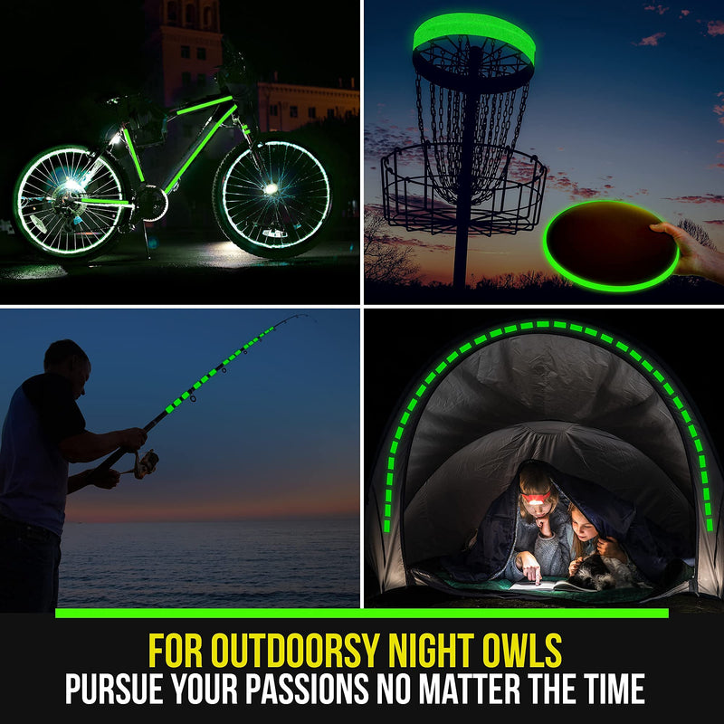 [Australia - AusPower] - Glow in The Dark Tape — 30 Ft x 1 Inch — Bright, Rechargeable, & Long-Lasting Fluorescent Tape — Luminous Tape for Outdoor Sports, Night Decorations, and Home Marking by Lockport 
