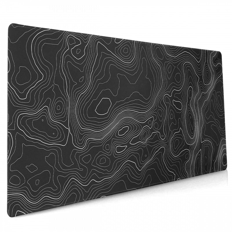[Australia - AusPower] - Topographic Mouse Pad, Large Gaming Mouse Pad, Topographic Desk Mat, Non-Slip Computer Keyboard Mouse Pad Map Lines Contour for Home Office Gaming Work, 35.4 X15.7 in 35.4 X 15.7 In Topographic Map 