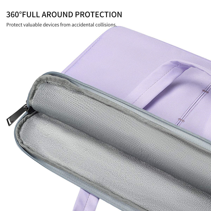 [Australia - AusPower] - 17.3 Inch HP Laptop Case, Protective Shoulder Strap Case for 2020 Lenovo L340 17.3" Laptop/Lenovo IdeaPad 330 320, Dell Inspiron 17 3000 7000 5000 Sleeve Bag(Purple) 17.3 Inch Purple 